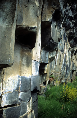 Basaltsäulen im Vesturdalur