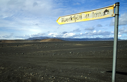 Kreuzung F-902 ins Kverkfjöll
