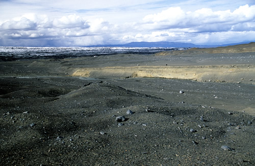 Kverkjöll - Schotter vor dem Dyungjujökull